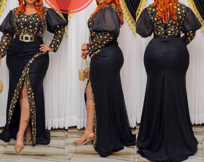 Black & Gold Slit
